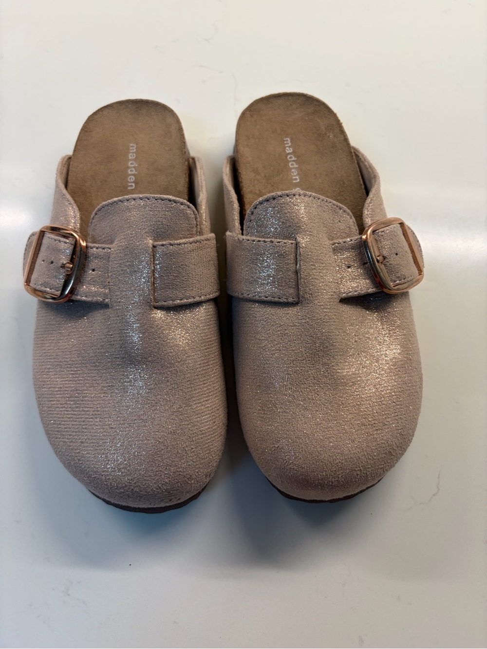 Madden Girl Kids Rose Gold Slip-On with Buckle